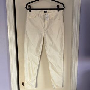 NWT J. Crew Cream Corduroy Skinny Pants